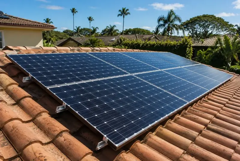 Installation de panneaux solaires à Vercheny